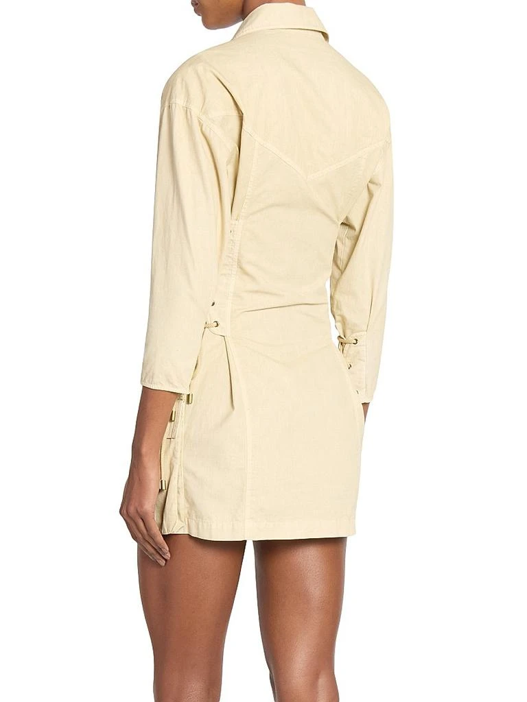 Izarra Lace-Up Moto Minidress  On Sale Now with Up to 71% Off | Discover  Exclusive Deals & Savings at BeyondStyle  Authentic Isabel Marant women's  apparel|dresses|premier|women-owned or founded|three-quarter  sleeve|Women's|mini-length|v-neck|solid ...