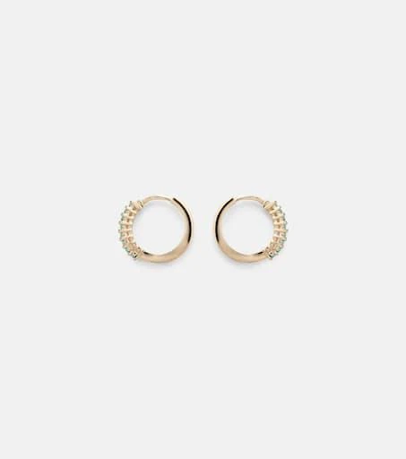 MATEO 14kt gold earrings with emeralds 4