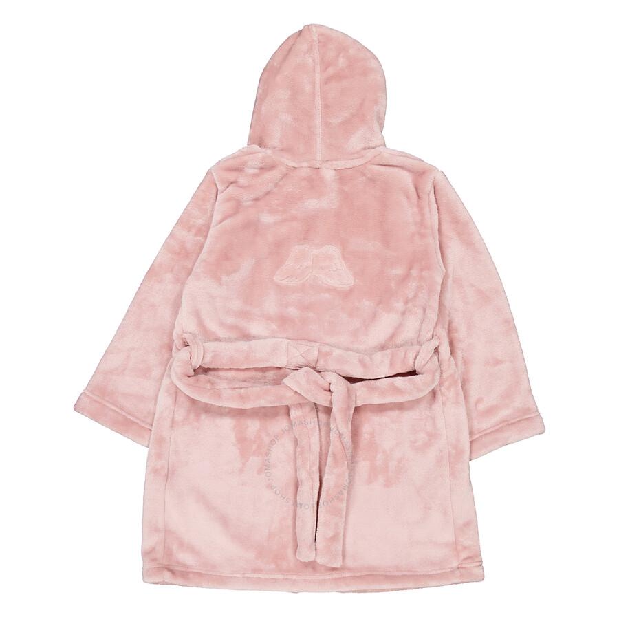 Marie Chantal Girls Embroidered Logo Cotton Robe