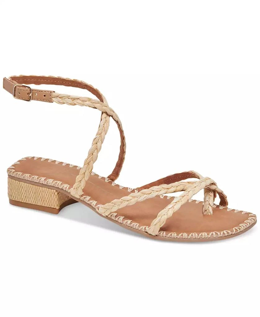 Dolce Vita Women's Brinn Ankle-Strap Strappy Whipstitch Block-Heel Sandals 1