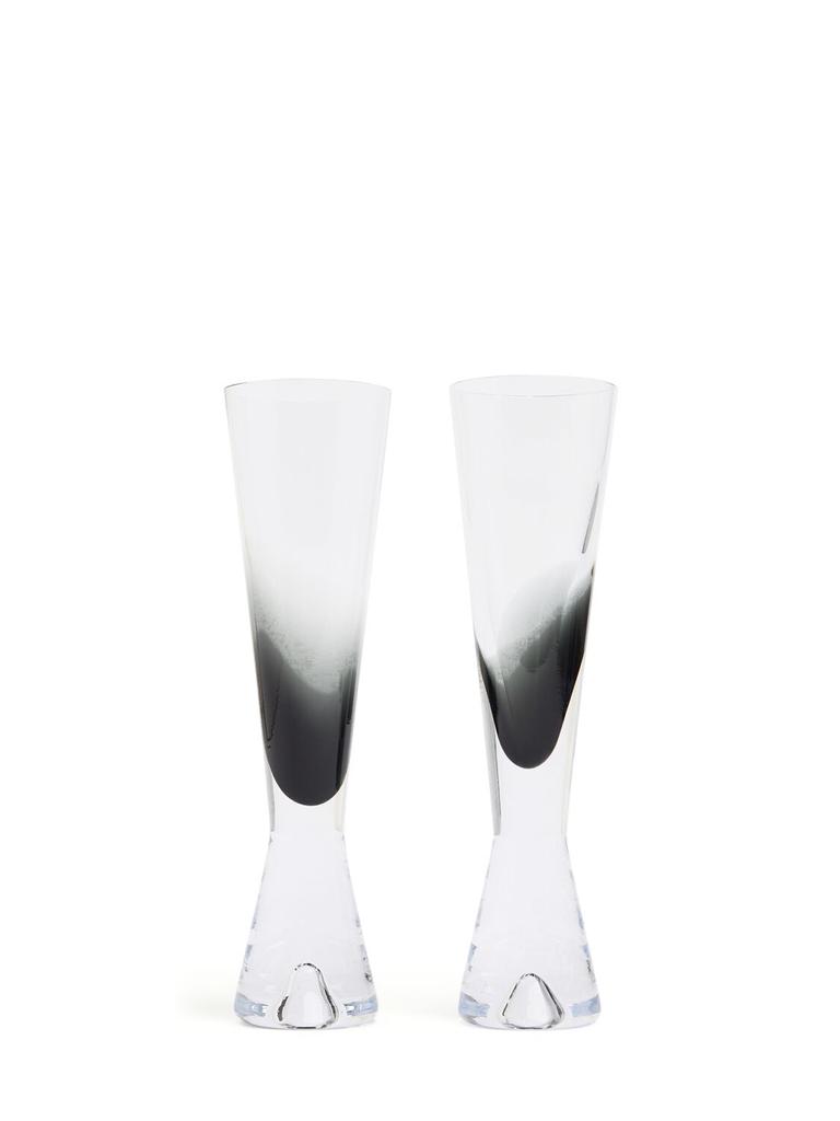 Tom Dixon Set Of 2 Tank Champagne Glasses