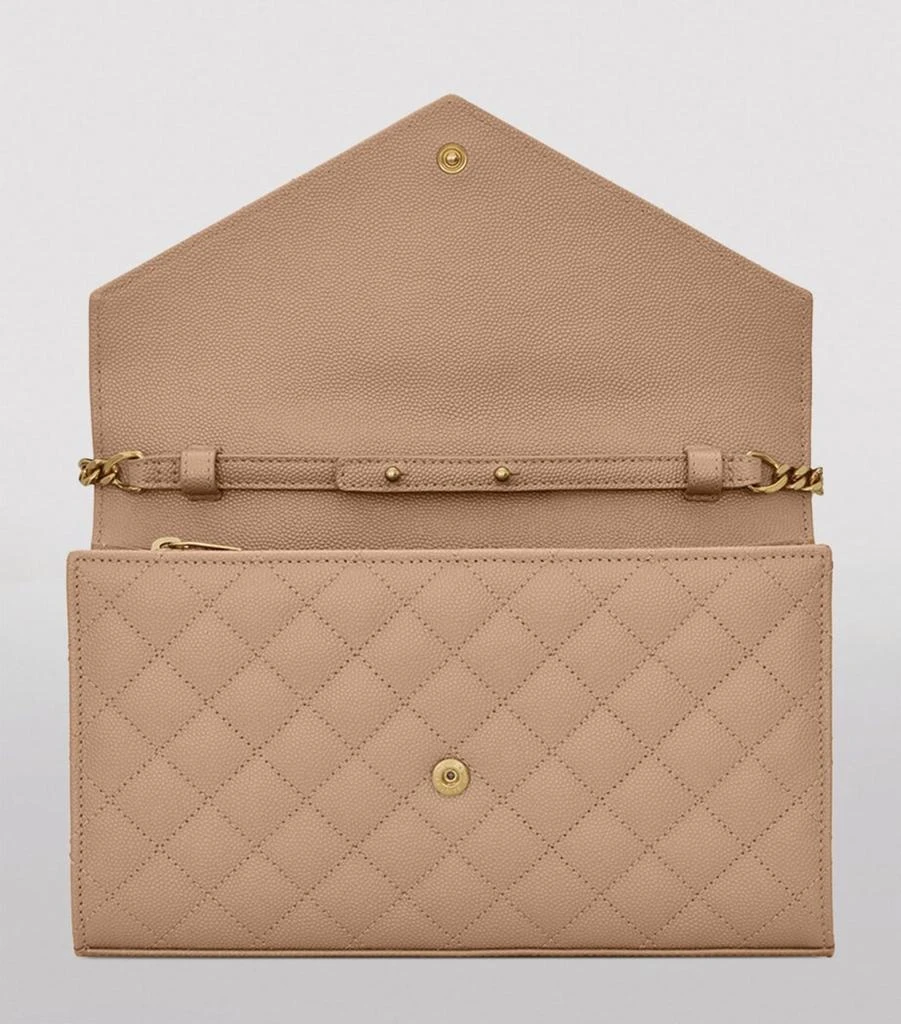 Yves Saint Laurent Leather Envelope Chain Wallet 4