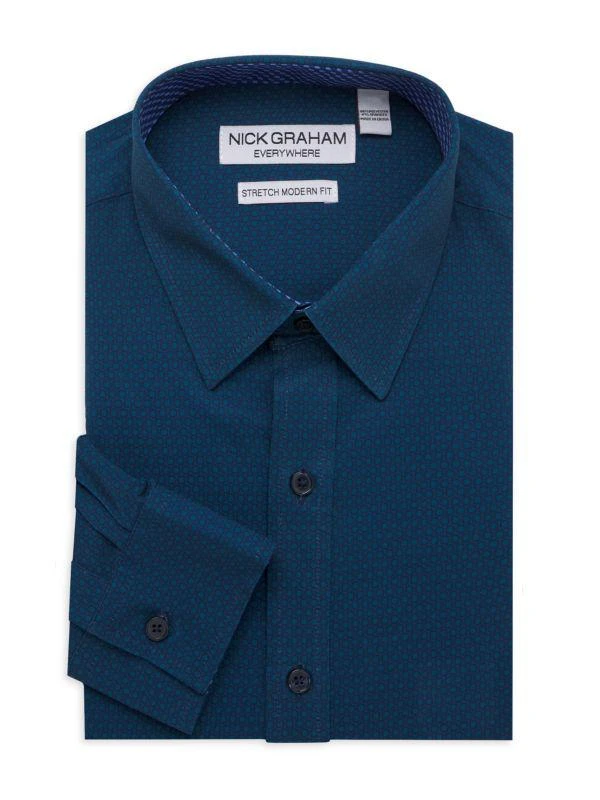 Nick Graham Sutton Stretch Modern Fit Dress Shirt 1