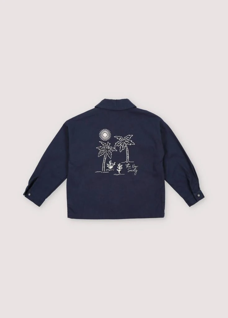 The New Society Kid
s Rodas Overshirt In Navy 2