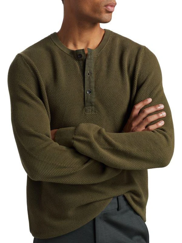 Rag & Bone Dexter Cotton Crewneck Henley 4