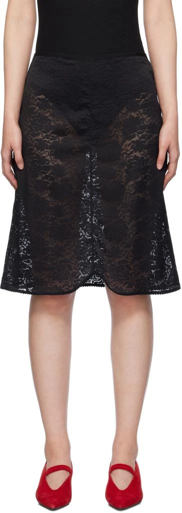Birrot Black Rose Midi Skirt 1