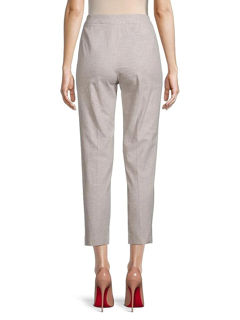 Donna Karan Straight-Leg Linen-Blend Sailor Pants 5