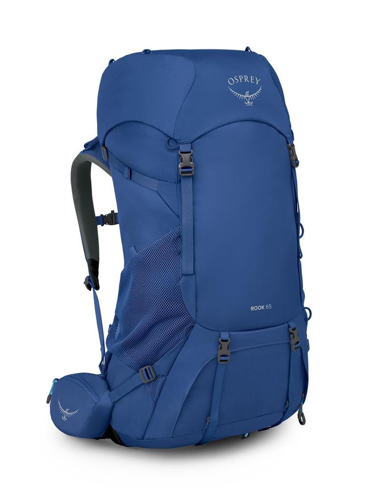 Osprey Osprey Rook 65L Men
s Backpacking Backpack, Astology Blue/Blue Flame