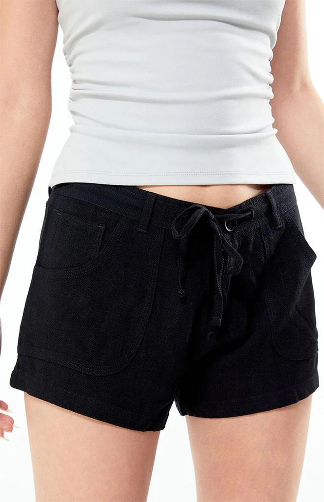 PacSun Fixed Waist Linen Shorts 2