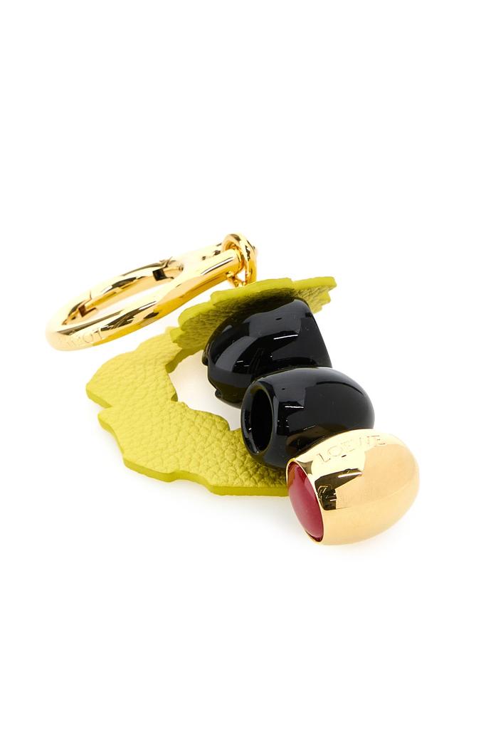 Loewe Multicolor metal and leather key ring