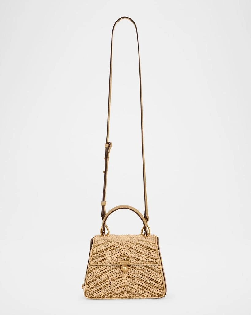Cult Gaia Sybil Beaded Leather Crossbody Bag 3