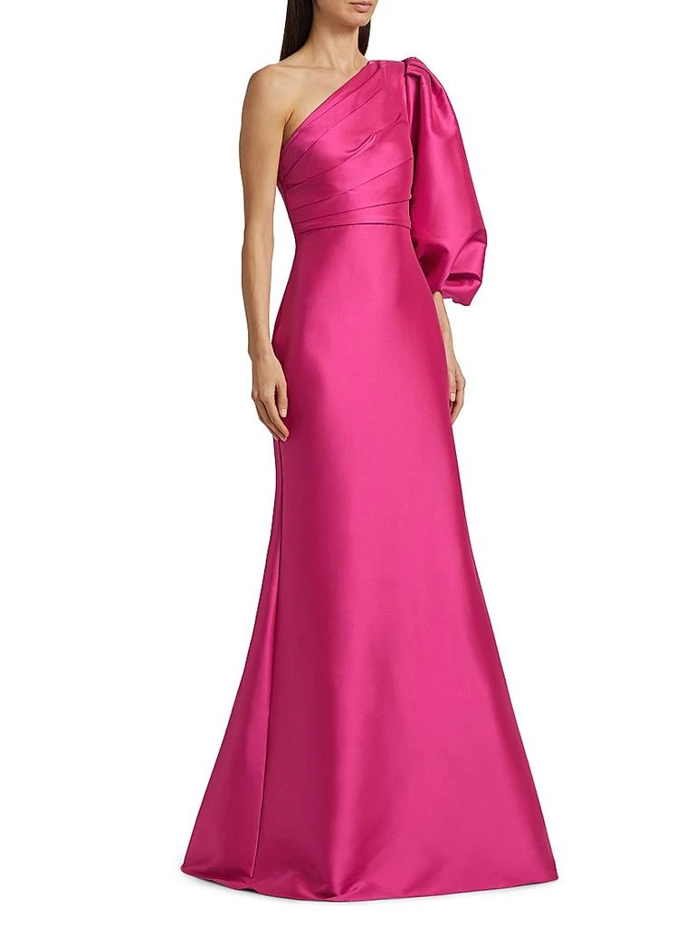 Badgley Mischka Mikado Twill One-Shoulder Gown - Dresses & Skirts - Free  Shipping - BeyondStyle