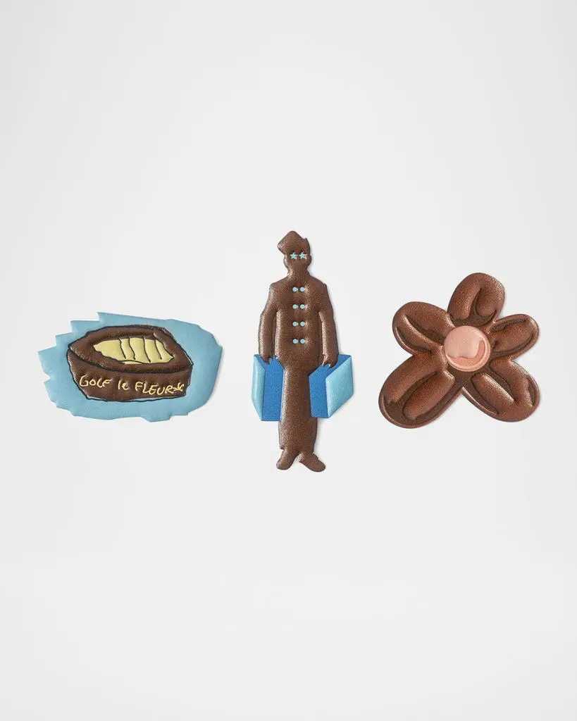 GOLF le FLEUR* Globe-Trotter Leather Stickers, Set of 3