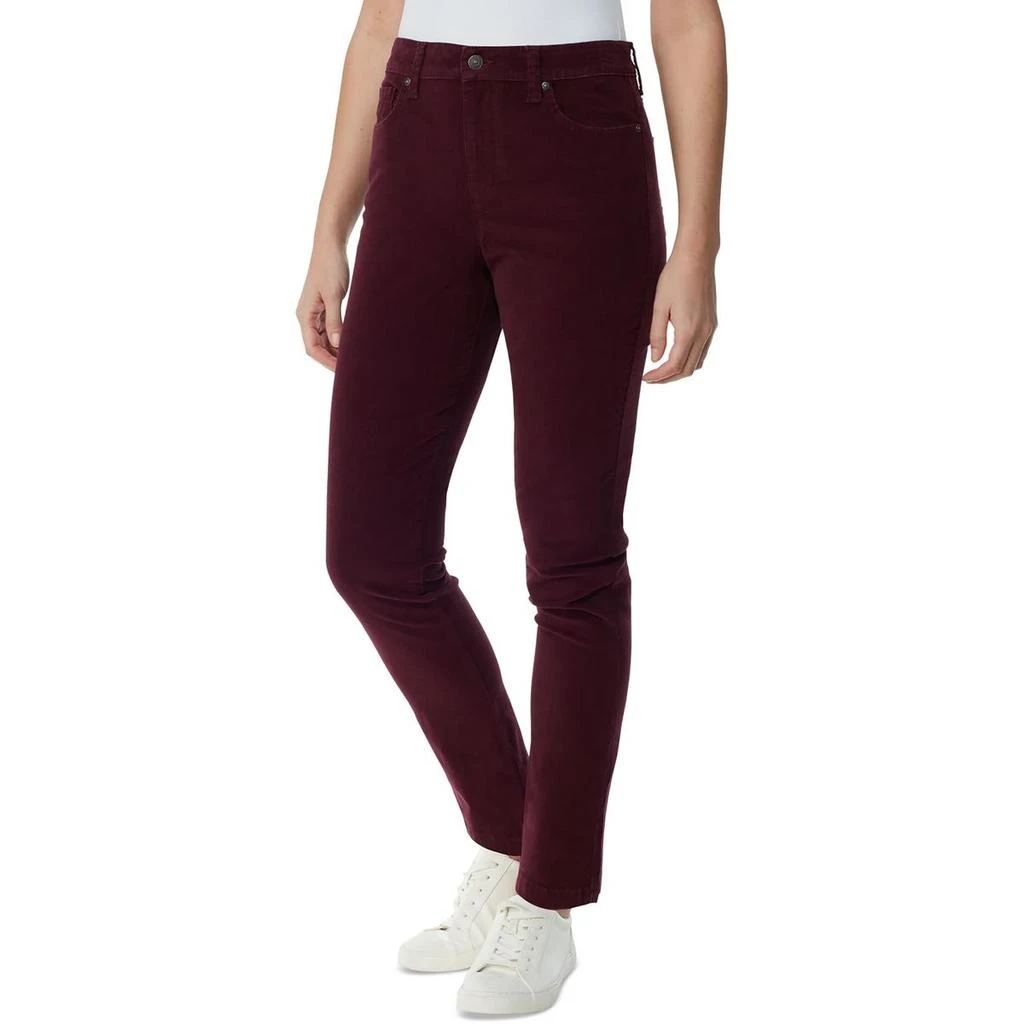 Gloria Vanderbilt Amanda Womens Slimming High Rise Straight Leg Pants 3