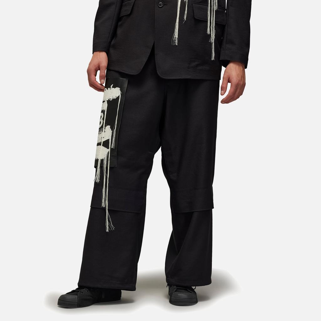 Y-3 Sport Uniform Twill Wide-Leg Trousers