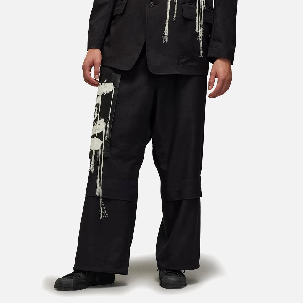Y-3 Sport Uniform Twill Wide-Leg Trousers 1