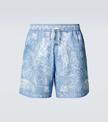 AMIRI Bandana cotton-blend shorts 1