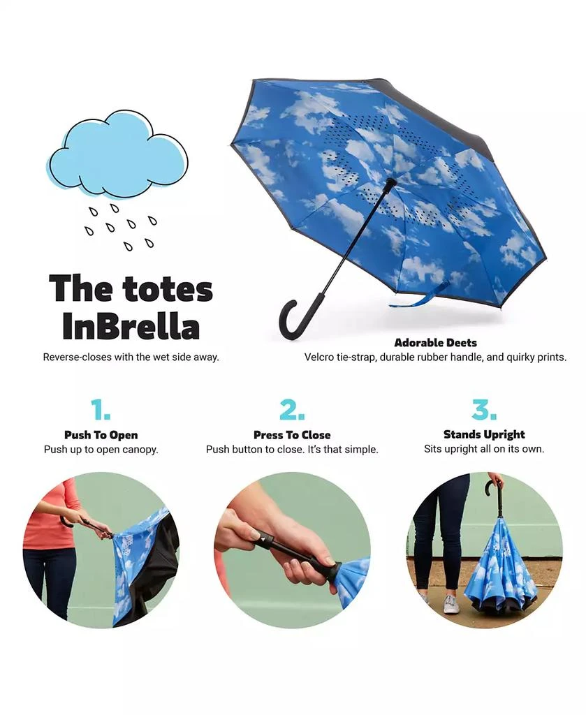 Totes Inbrella Reverse Close Umbrella 5