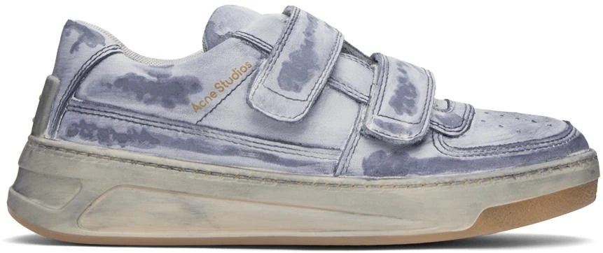 Acne Studios Blue Velcro Strap Sneakers 1