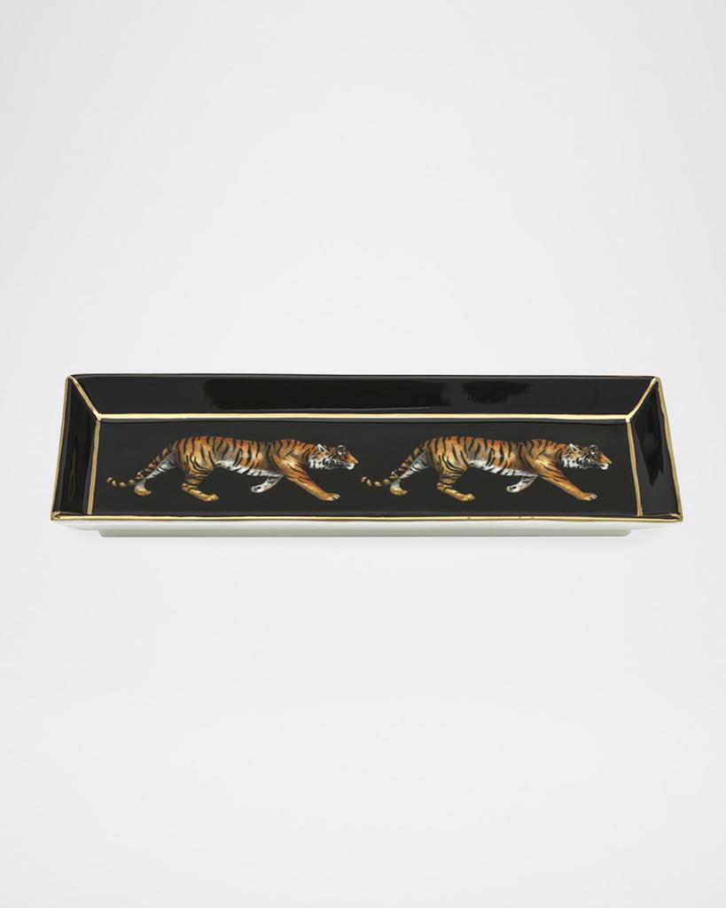 Halcyon Days Twin Tiger Rectangular Tray