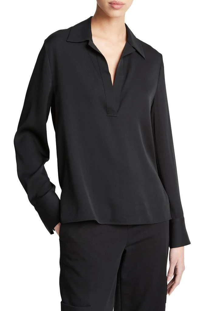 Vince Silk Blend Polo Shirt 3