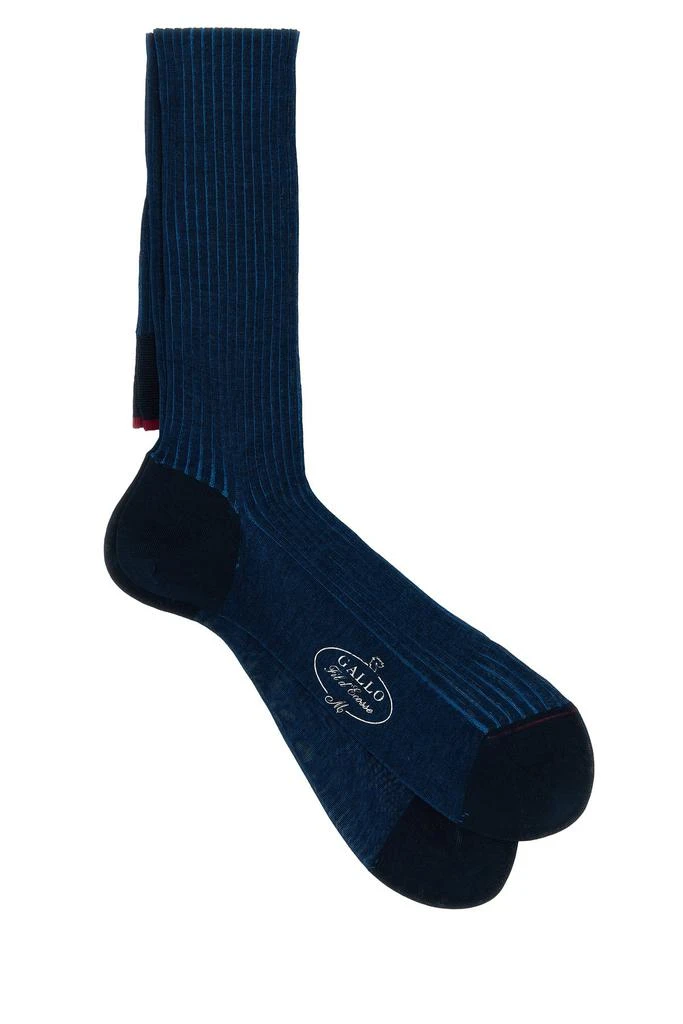 GALLO Two-tone cotton socks 1