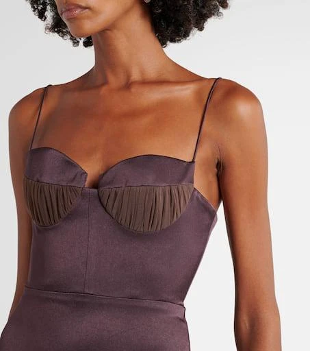 Alex Perry Satin bustier gown 4