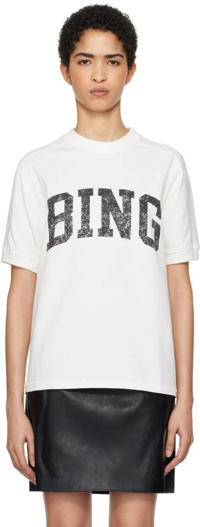 ANINE BING Off-White Jaylin 'Bing' T-shirt 1