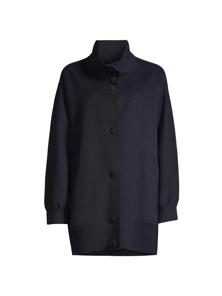 Weekend Max Mara Rete Wool-Blend Cocoon Coat 1