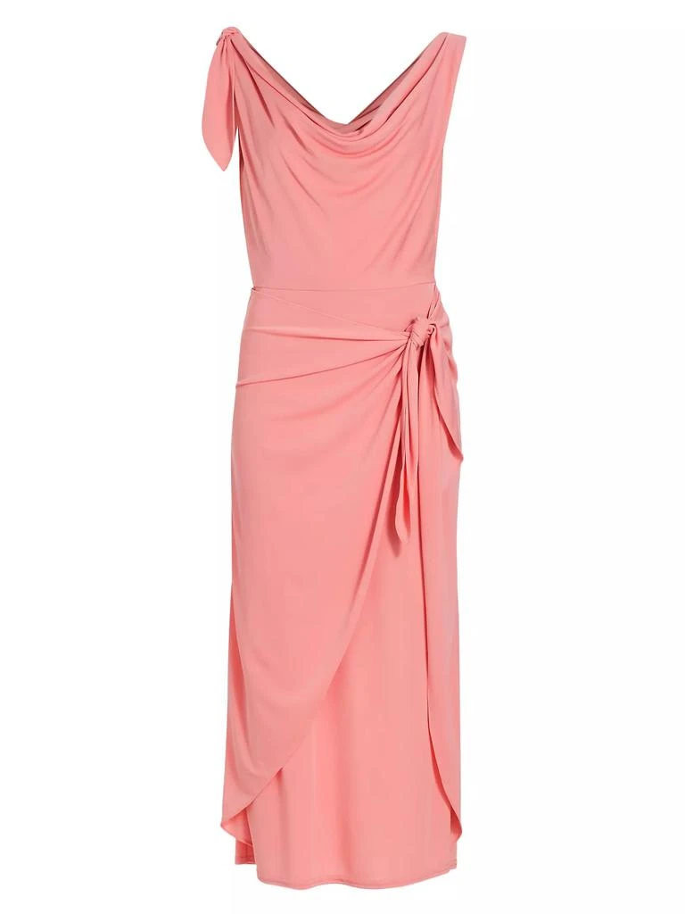 Cinq à Sept Odin Jersey Draped Midi-Dress 1