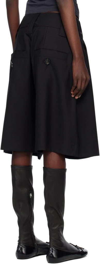 VAQUERA Black 'Baby Suiting' Woven Shorts 3
