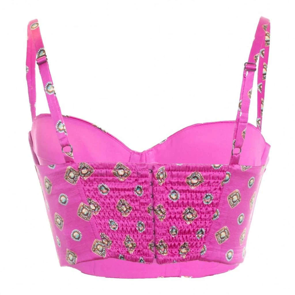 L
Agence Women
s Sonya Bralette In Fuschia Turquoise 3