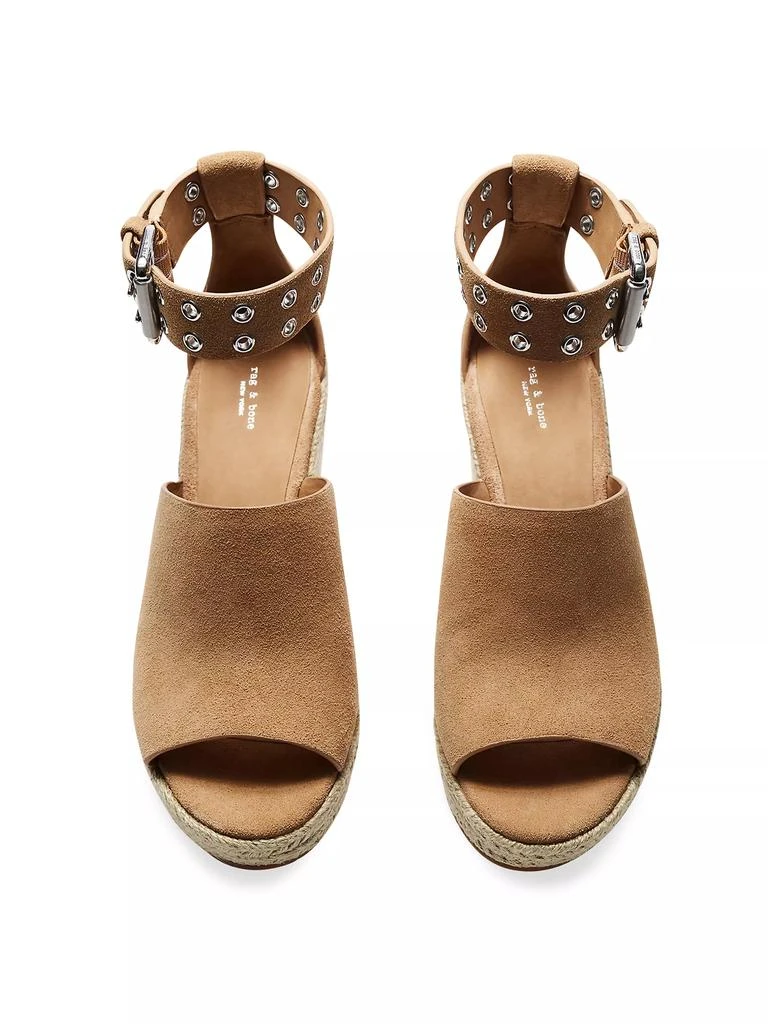 Rag & Bone Anteros 110MM Suede Wedge Espadrilles 3