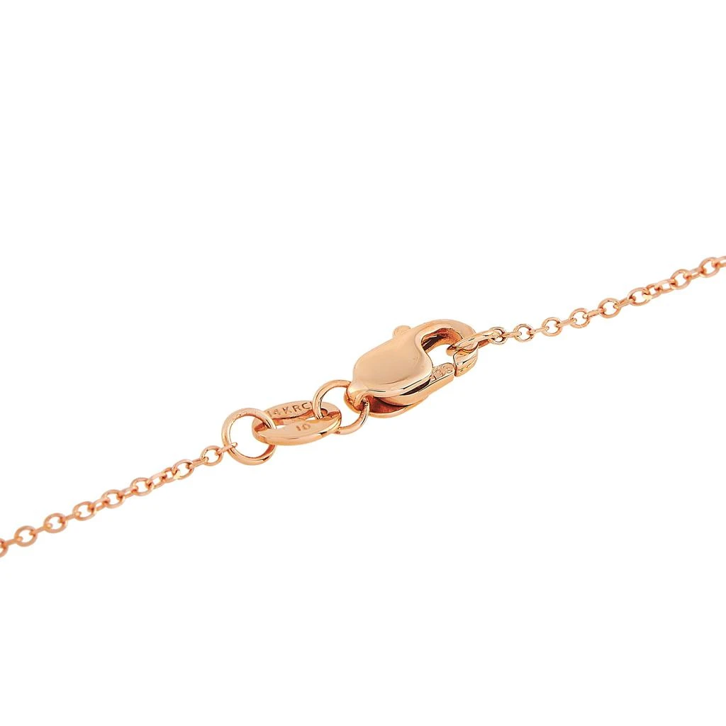 Non Branded 14K Rose Gold 0.25 ct Diamond Pendant Necklace 3