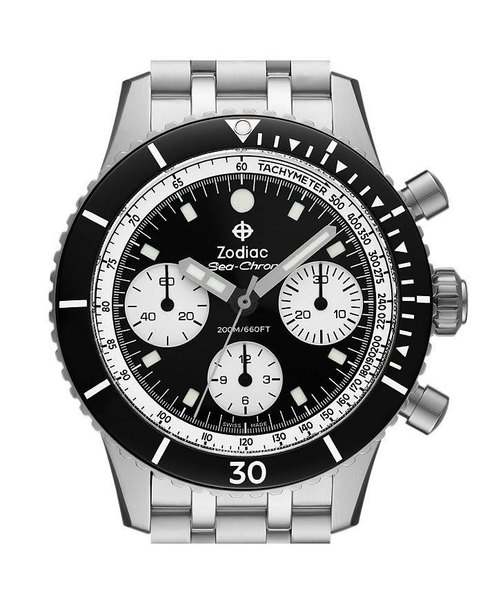 ZODIAC Sea-Chron Automatic Stainless Steel Watch, 42mm