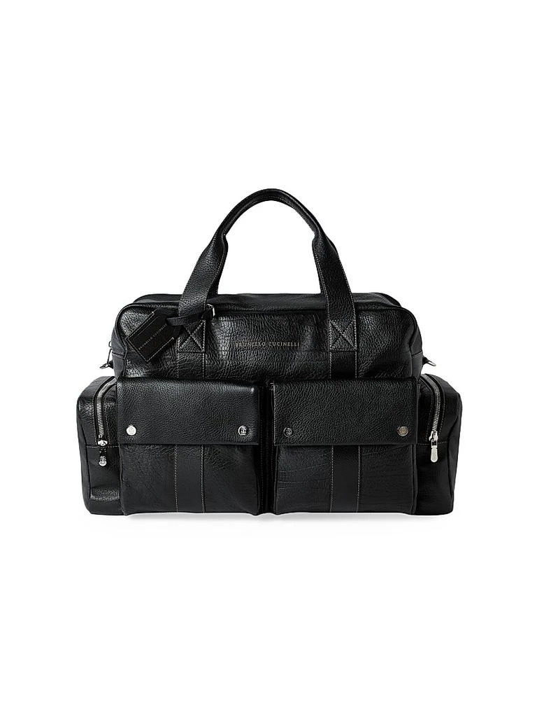 Brunello Cucinelli Grained Calfskin Leisure Bag