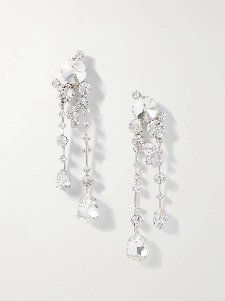 Jennifer Behr Jayleen Silver-plated Crystal Earrings - Clear