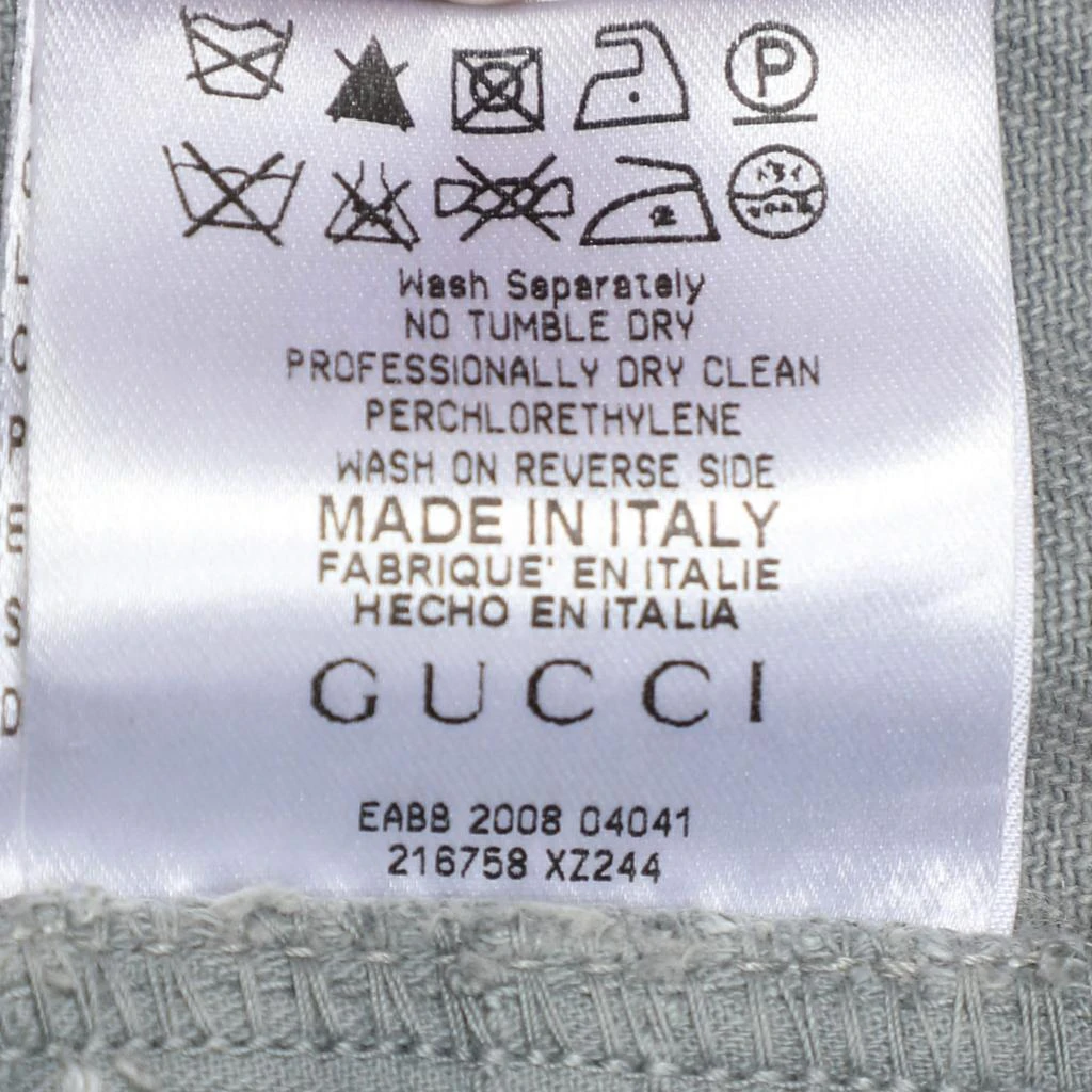 Gucci Gucci Grey Denim Regular Fit Jeans M 6
