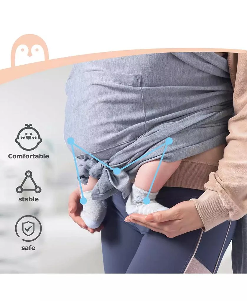Momcozy Easy to Wear Hands Free - Baby Wrap Carrier 6