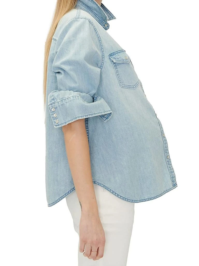 HATCH The Denim Maternity Nursing Friendly Shirt 5