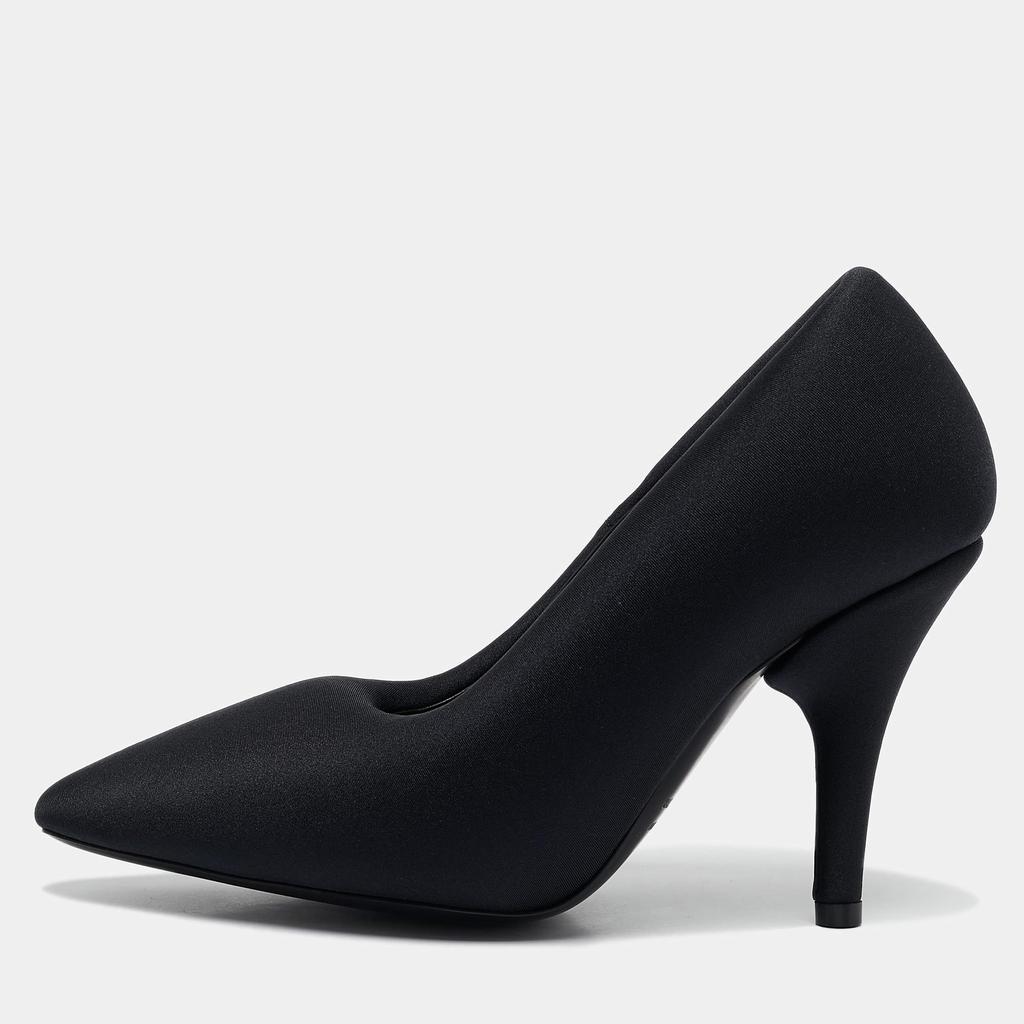 Balenciaga Balenciaga - Flex BB Curved Leather Pumps - Black