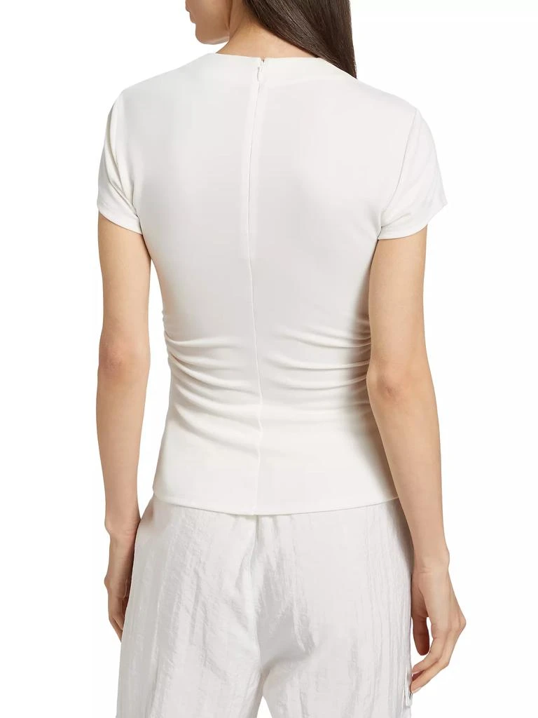 Cinq à Sept Kylen Ruched Jersey T-Shirt 5