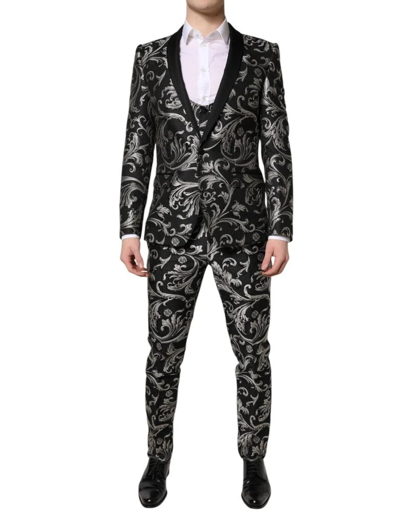 Dolce 
Gabbana MARTINI Jacquard Men 3 Piece Men
s Suit