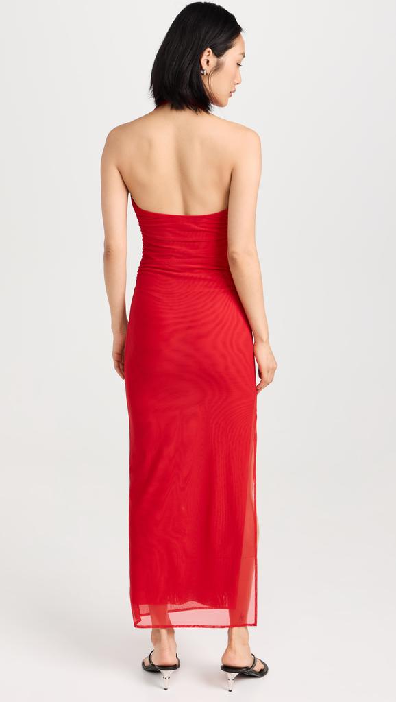 SIR. Jacques Mesh Halter Midi Dress