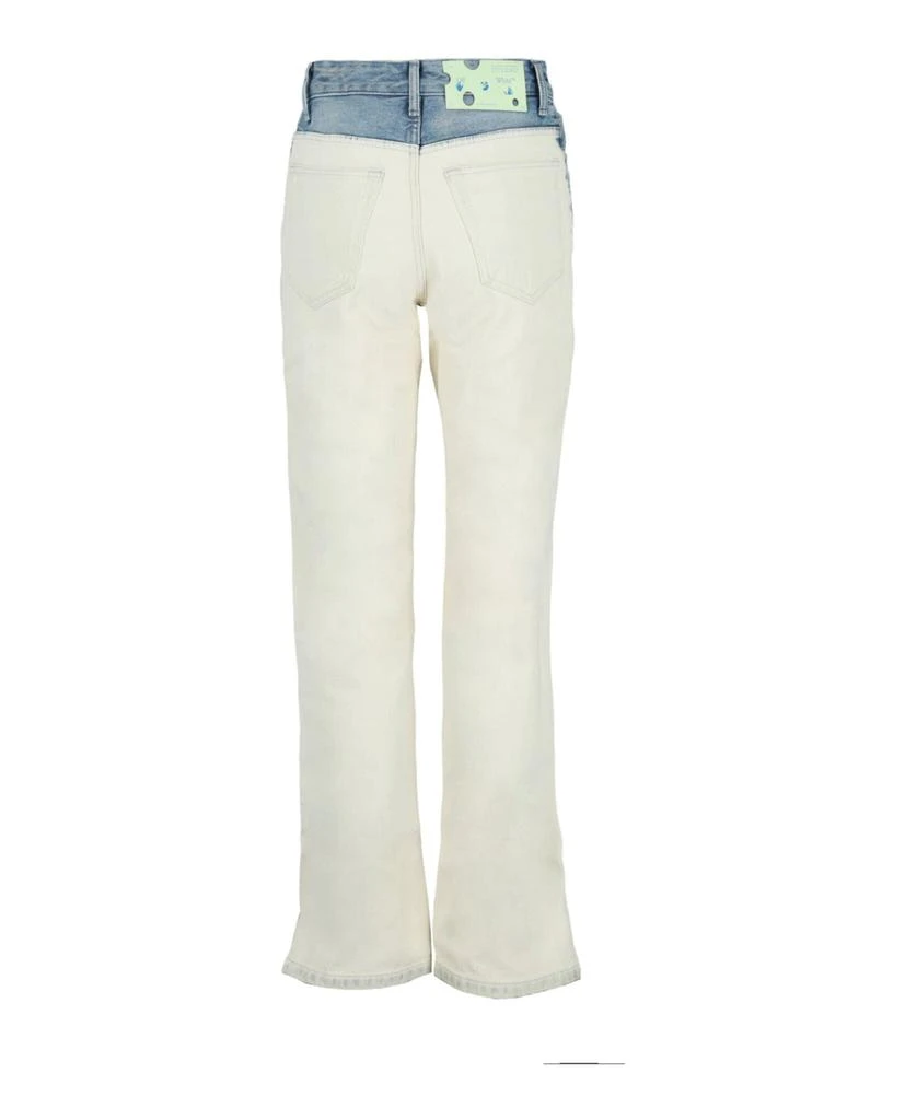 Off-White Degrade' Split Hem Straight Leg Jeans 3