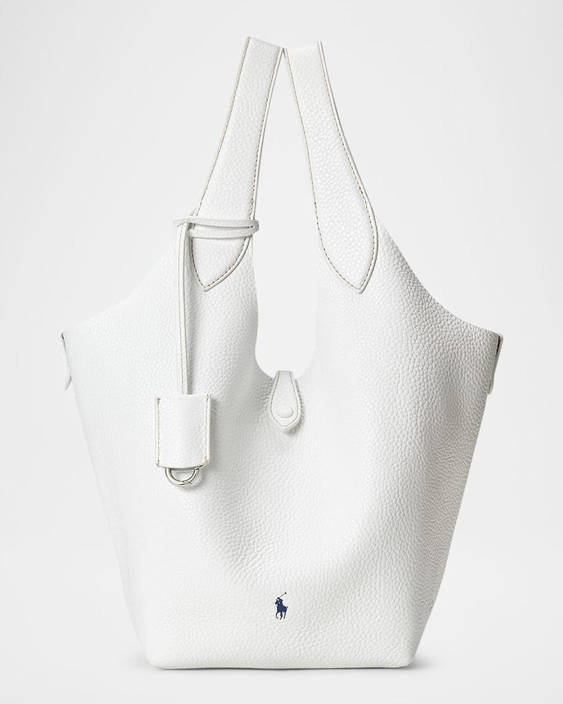 Ralph Lauren Polo Play Pebbled Leather Tote Bag