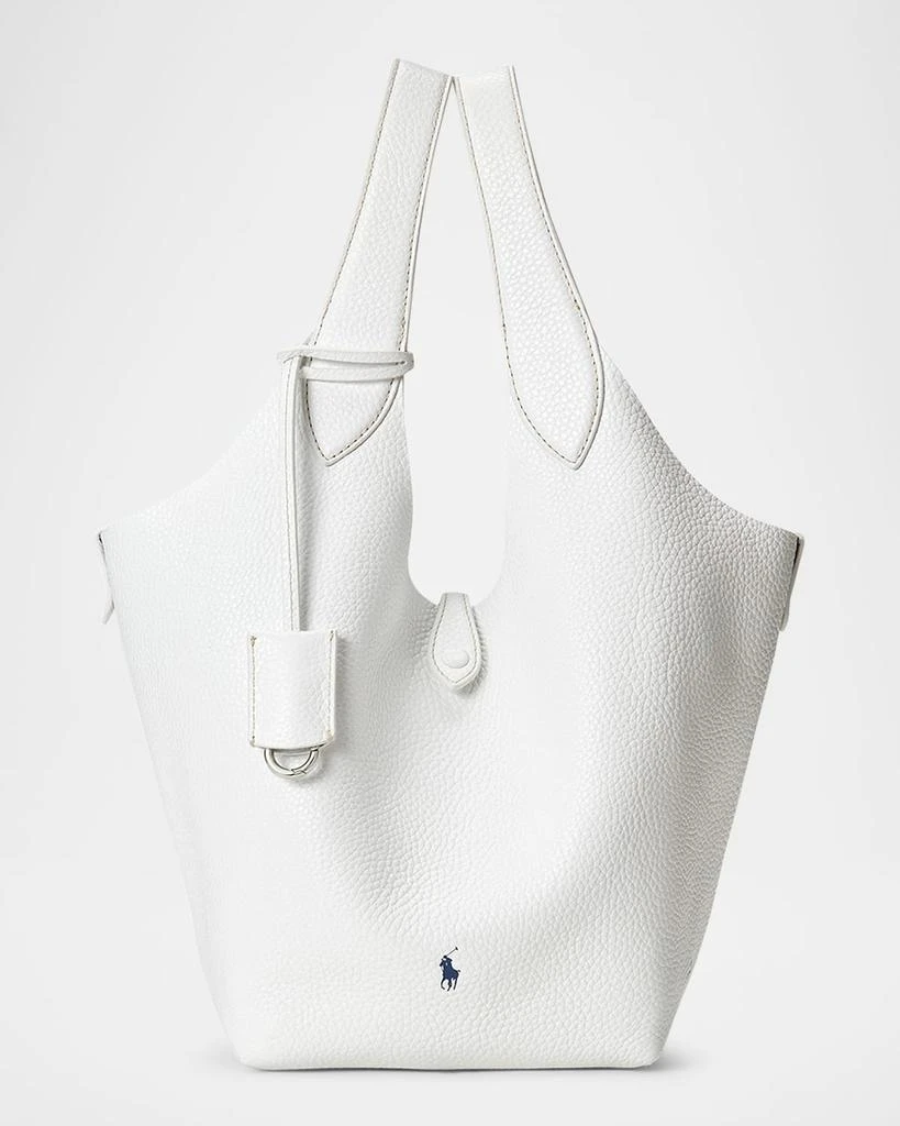 Ralph Lauren Polo Play Pebbled Leather Tote Bag 1