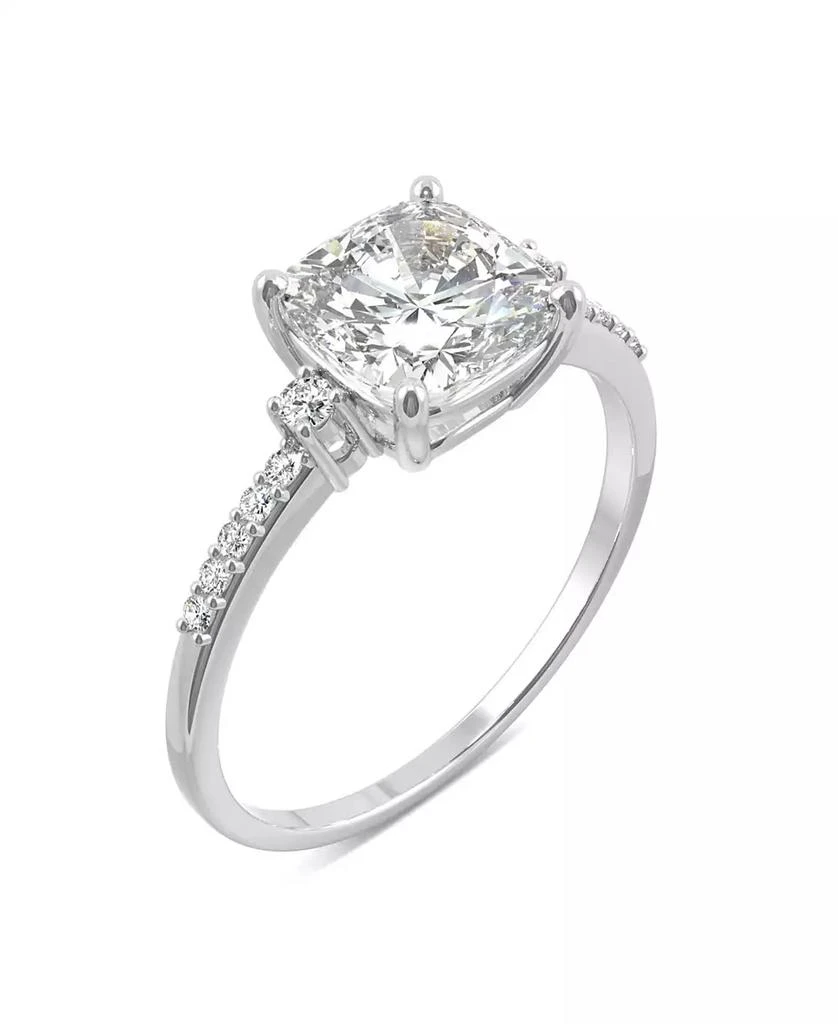Charles & Colvard Moissanite Cushion Engagement Ring 1-3/4 ct. t.w. Diamond Equivalent in 14k White Gold 3