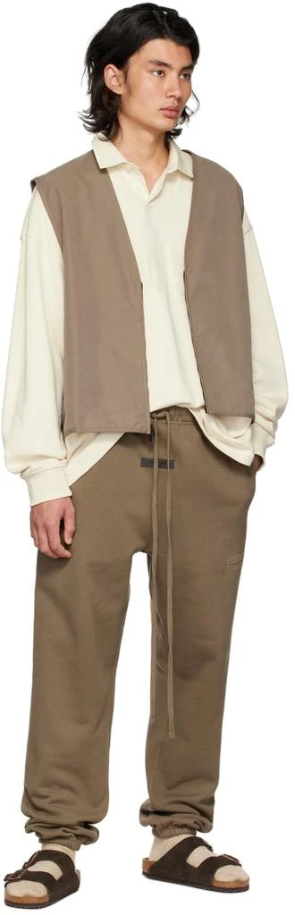 Fear of God ESSENTIALS Brown Drawstring Lounge Pants 4