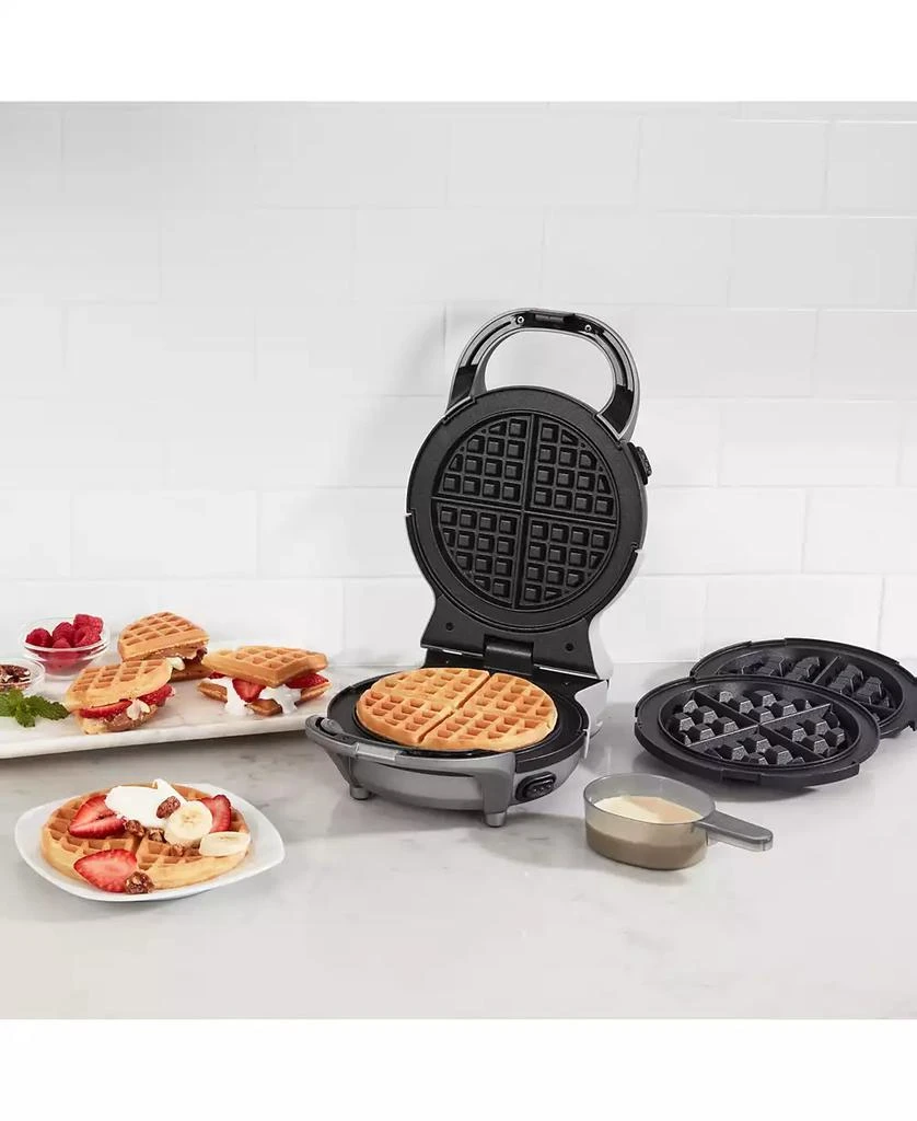 Cuisinart 2-in-1 Classic or Belgian Removable Plate Waffle Maker WAF-RP10NAS 8